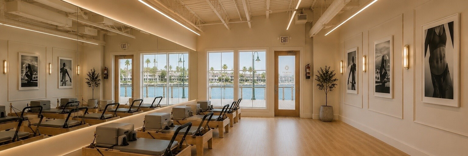 Reformer Pilates practice at Pilates Soleil Studio